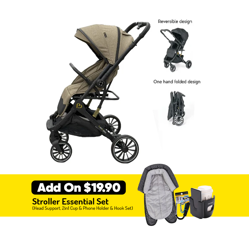 Bonbijou FLEXI-GO 2-Way Stroller + Add On Option